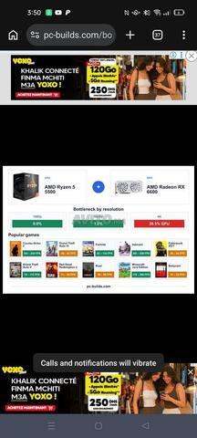 PC gamer bon état RX 6600 Ryzen 5 5500 - 2