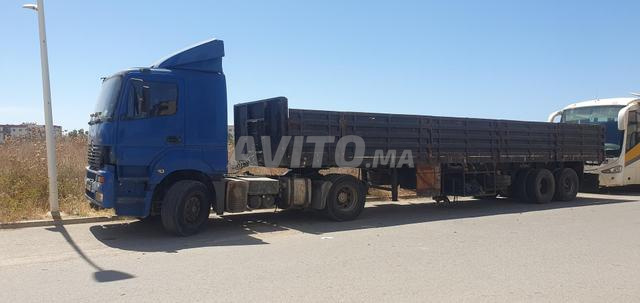 Camion semi remorque plateau ridelle - 2