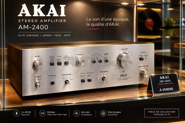 RARE Akai AM-2650 Amplificateur Stéréo Vintage 65W - 2