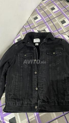 Veste en jean noire originale DENIM BERSHKA - 2