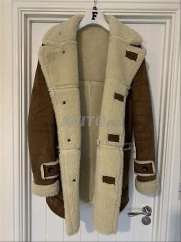 Manteau d'hiver en peau lainée Zara pour homme - 2