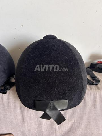 Casque équitation adulte et enfant velours noir - 2