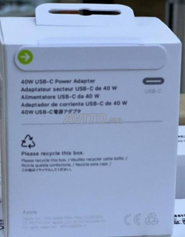 Adaptateur secteur USB-C Apple 40W authentique - 2