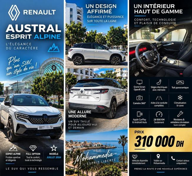 Renault Austral full hybride esprit alpine 