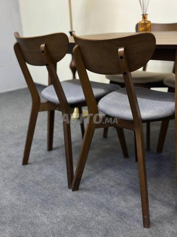 TABLE À MANGER ✨️ BOIS NATUREL 4 PLACES - 2
