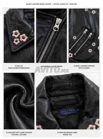 Veste cuir noir originale - 2