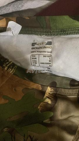 Tee shirt chasse randonnée camouflage L - 2