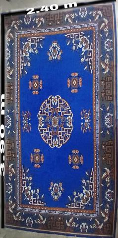 Tapis traditionnel bleu à vendre - 2