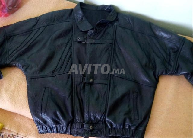Veste cuir style années 1980 - 2