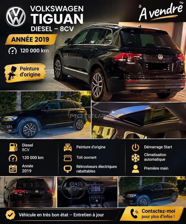 voiture Tiguan Noir 