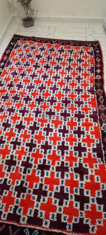 Tapis fait main en laine libre, couleur naturelle - 2