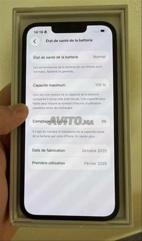 iPhone 16e Batterie cent pour cent - 2