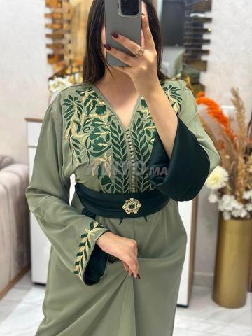 Caftan marocain fait avec tissu Roza 1ère Qualité - 2