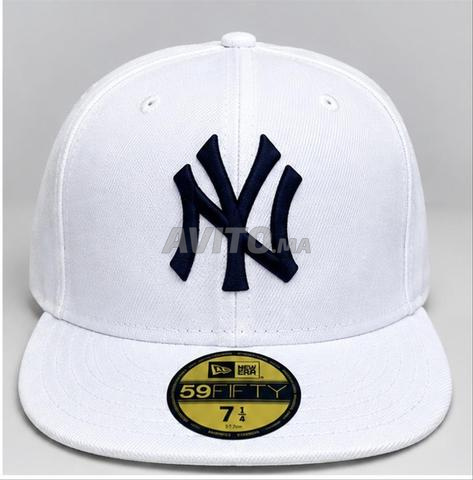 Casquette New York Yankees blanche, plate devant, qualité top 💣💣 - 2