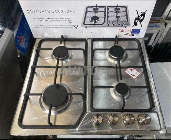 بلاك غاز 4 brûleurs VENEZIA 60 cm inox sur pieds - puissance et élégance*