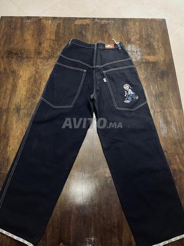 Jean Baggy Wide Leg Noir Homme - 2