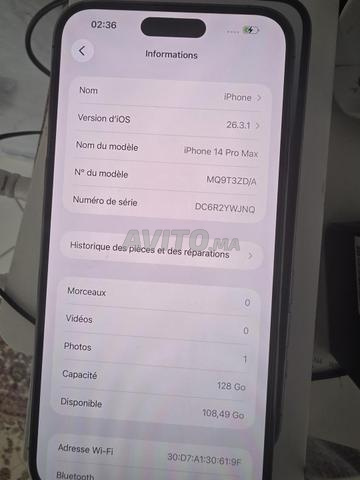iPhone 14 Pro Max 128 Go en excellent état - 2