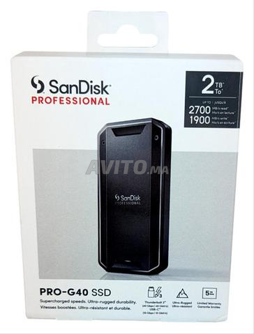 SSD Portable PRO-G40 2 To | 3000 Mo/s | IP68