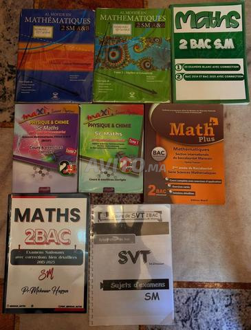 PACK COMPLET LIVRES 2 BAC SM - TRÈS BON ÉTAT