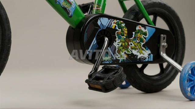 Vélo Enfant Vert avec Petites Roues de Stabilisa.. - 2