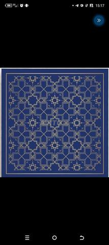 سجادة ديكور إسلامية زرقاء - جديدة - 2