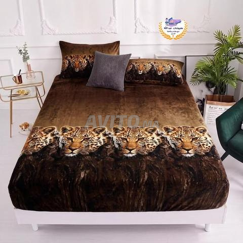 Drap housse en velours côtelé - 2