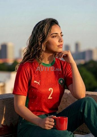 T-shirt de l'équipe nationale avec strass du Maroc 🇲🇦 - 2