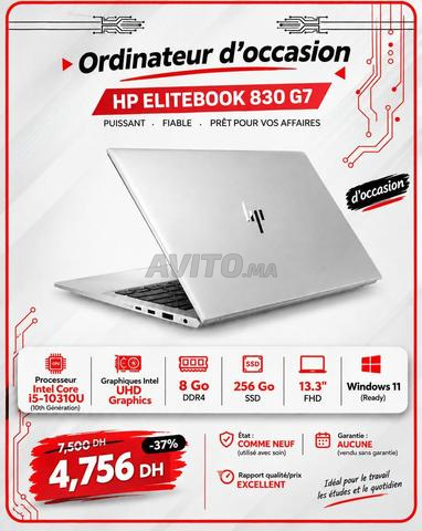 HP EliteBook 830 G7 i5 10ème Gén 8Go 256Go SSD