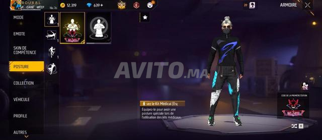 Compte Free Fire à vendre - 2