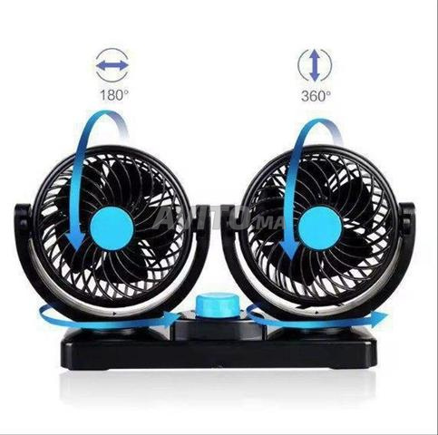 Ventilateur de voiture double rotatif à 360 degrés. - 2