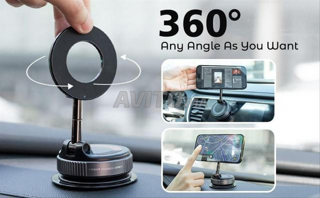 Support téléphone magnétique avec ventouse puissante pour voiture. - 2