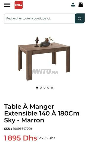 Table à manger extensible quasi neuve - 2