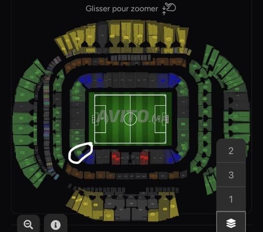 2 Billets Maroc vs Gabon côte à côte - 2