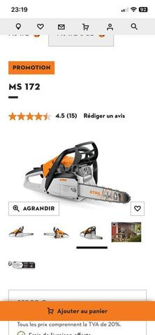منشار Stihl Ms 172 حراري جديد - 2
