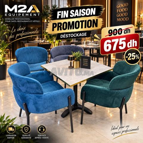 Chaise et table café restaurant