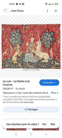 Tableau en tissu d'inspiration perse. - 2