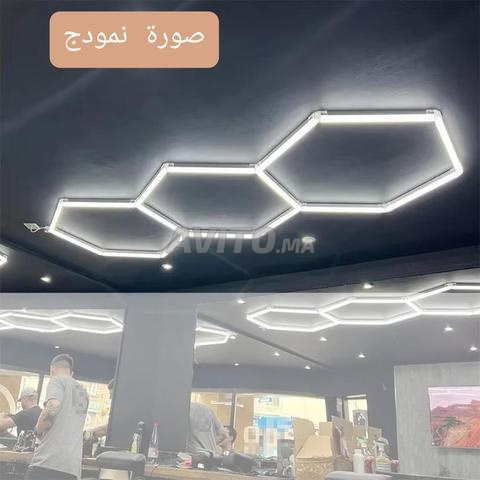 إضاءة LED سداسية لصالون الحلاقة - 2