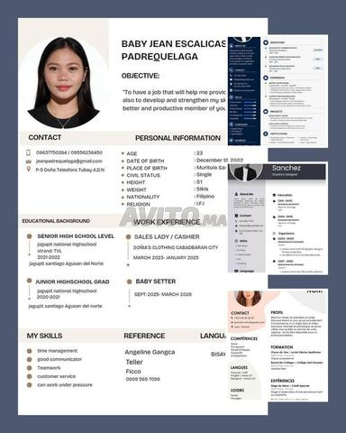 CV professionnels. - 2