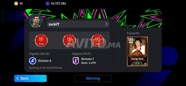 Compte Efootball ( Pes Mobile ) - 2