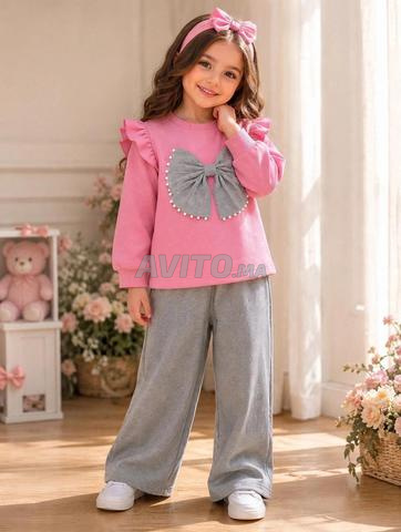 Ensemble 3 pièces pour fille, neuf, de 2 à 8 ans - 2