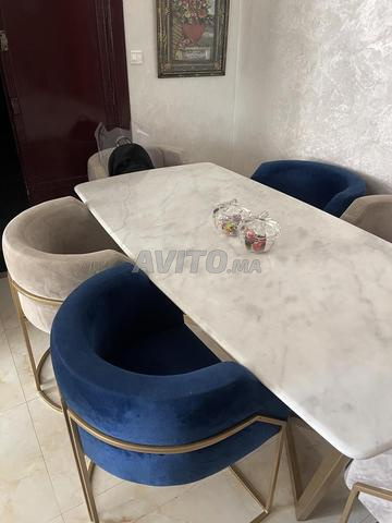 غرفة طعام راقية طاولة و 6 كراسي - 2