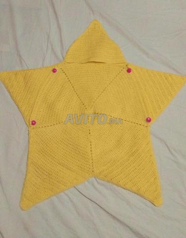 Couverture bébé en forme d'étoile de mer 🌟 fait main