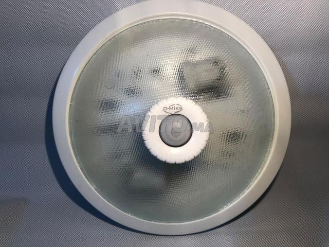 Plafonnier Étanche Rond Blanc pour Ampoule - 2