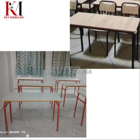 📖 Table Élève  طاولة مدرسية خشبية فردية - 2