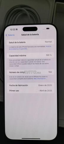 iPhone 16 Pro Max 100/100 batterie - 2