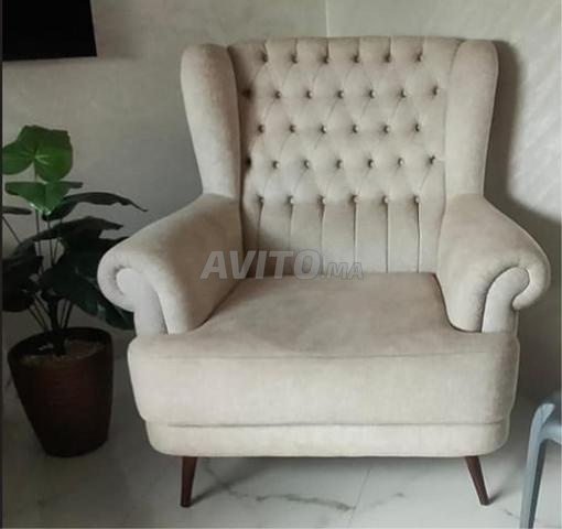 Magnifique Fauteuil / Chaise Relax Beige - 2