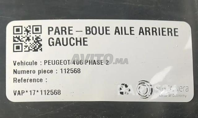 Garde-boue arrière gauche 406 2002 - 2