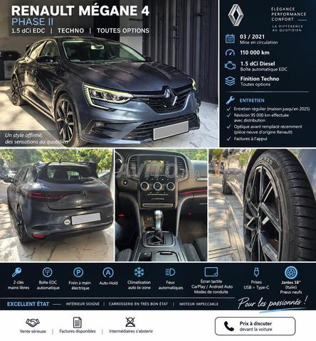 Renault Mégane 4 Phase II 1.5 dCi EDC Techno 2021