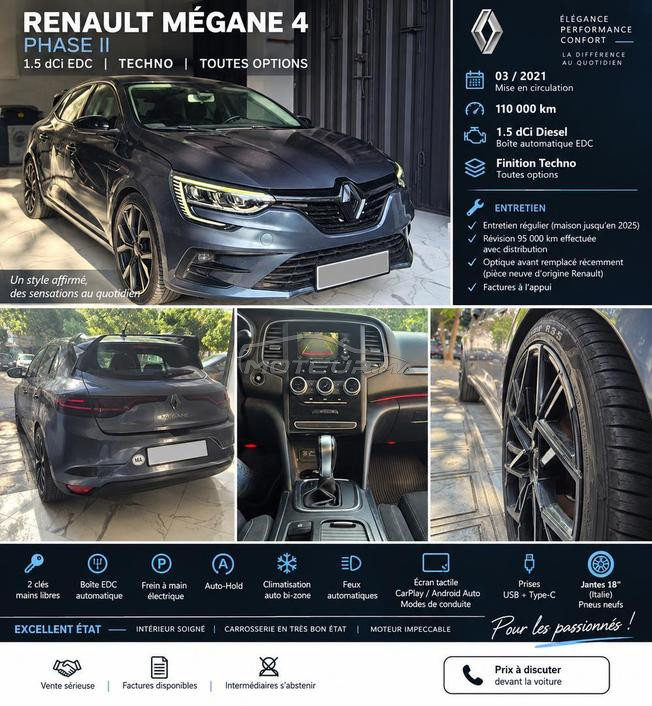 Renault Mégane 4 Phase II 1.5 dCi EDC Techno 2021