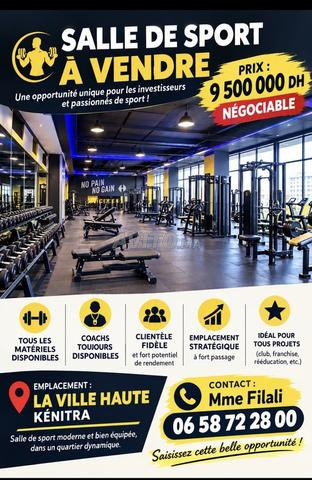 SALLE DE SPORT AVEC MATÉRIELS À VENDRE